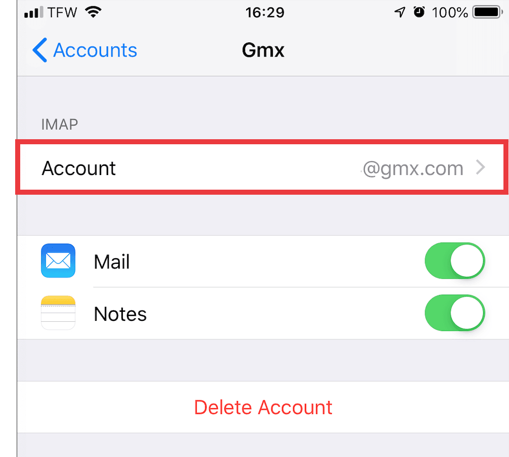 SaneBox | iOS Mail: Finding your Outgoing (SMTP) Settings
