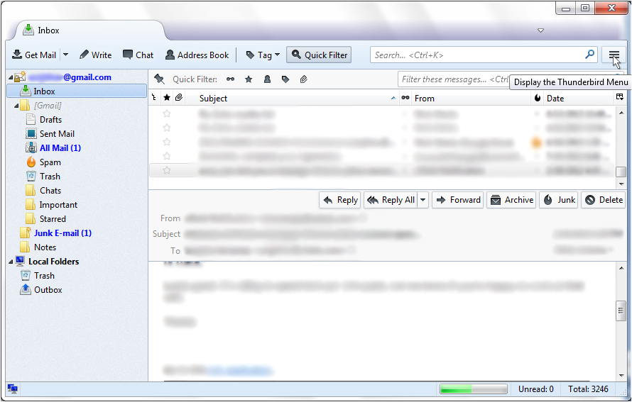 mozilla thunderbird mail